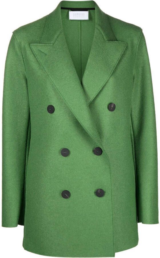 Harris Wharf London Blazer met dubbele rij knopen Groen
