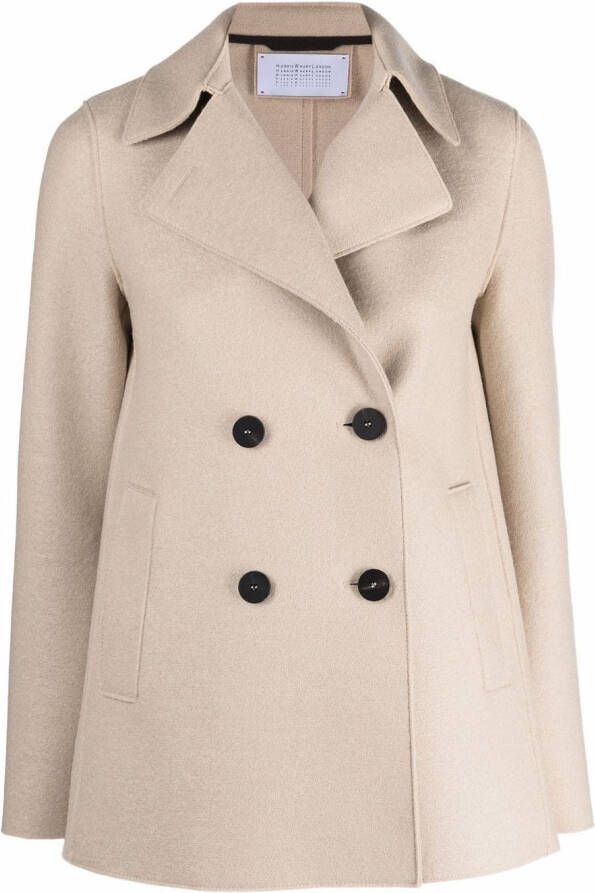 Harris Wharf London Jack met dubbele rij knopen Beige