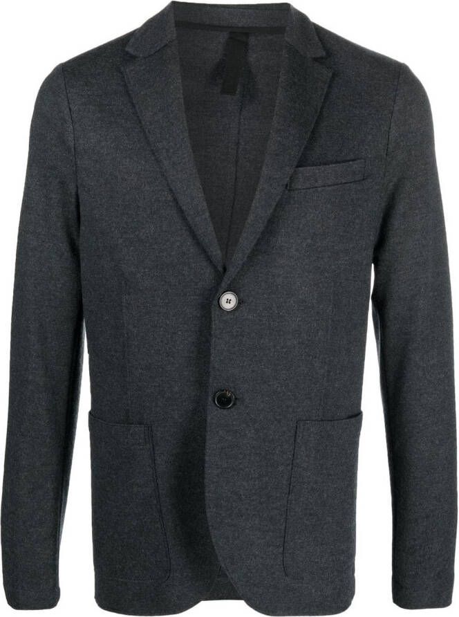 Harris Wharf London Blazer met enkele rij knopen Grijs