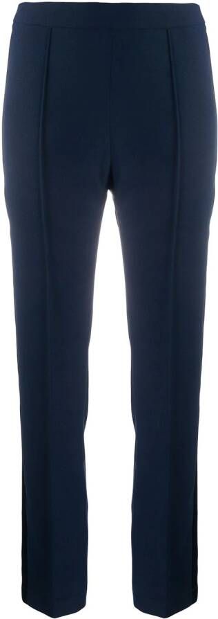 Hebe Studio Broek met contrasterende streep Blauw
