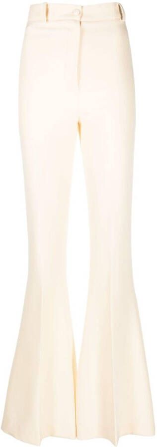 Hebe Studio High waist broek Beige