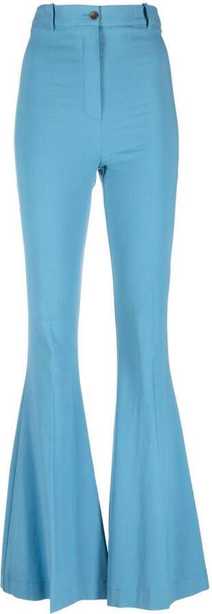Hebe Studio High waist broek Blauw