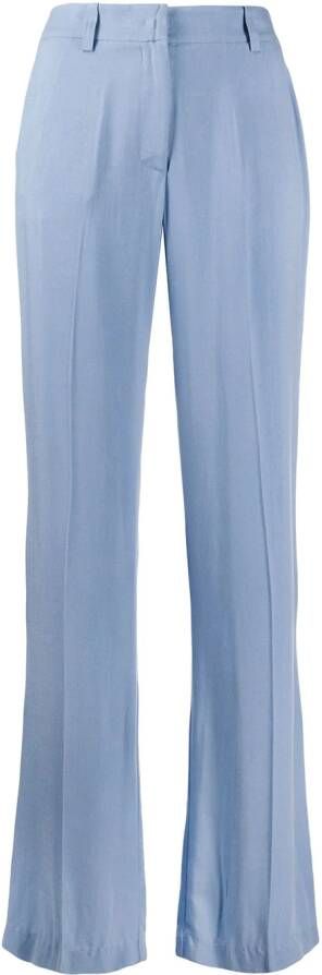 Hebe Studio Straight broek Blauw