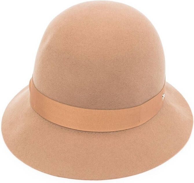 Helen Kaminski Hoed met lint Beige