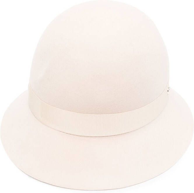 Helen Kaminski Hoed met lint Beige