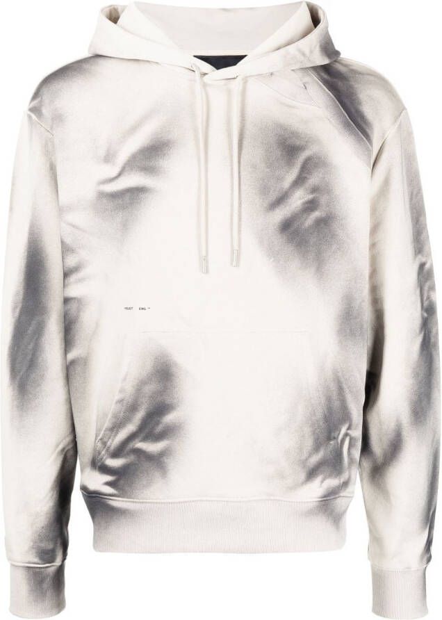 HELIOT EMIL Hoodie met abstracte print Bruin
