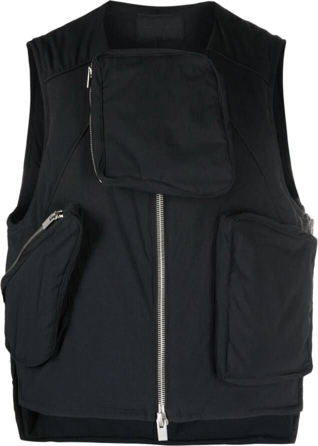 HELIOT EMIL Bodywarmer met meerdere zakken Zwart