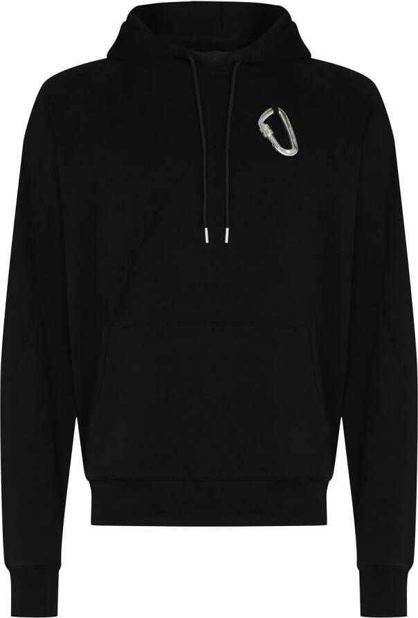 HELIOT EMIL Hoodie met logoprint Zwart