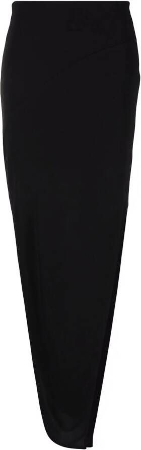 Helmut Lang Asymmetrische rok Zwart