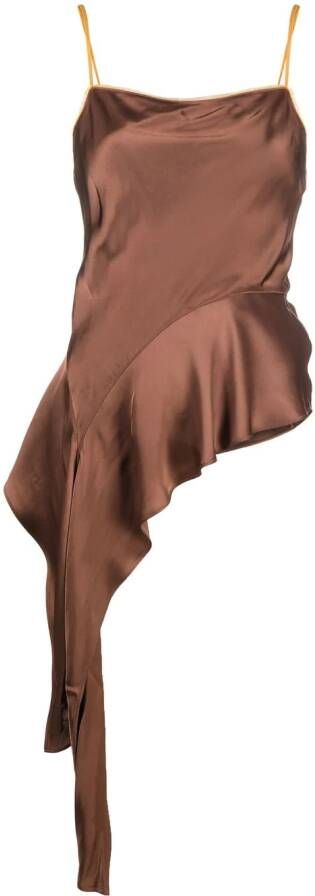 Helmut Lang Asymmetrische top Bruin