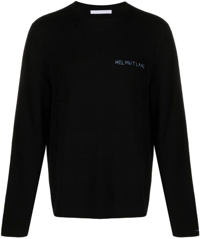 Helmut Lang Sweater met logoprint Zwart