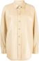 Helmut Lang Leren blouse Beige - Thumbnail 1