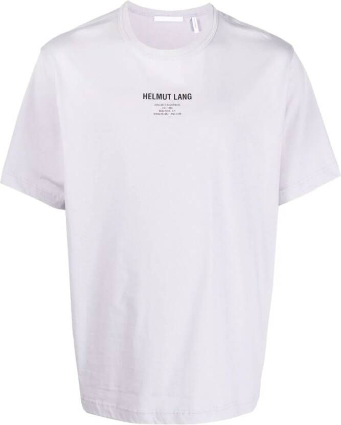 Helmut Lang T-shirt met logoprint Paars