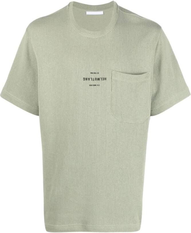Helmut Lang T-shirt met logoprint Groen