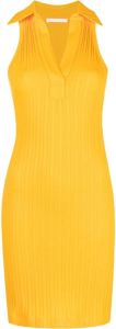 Helmut Lang Mouwloze jurk Oranje