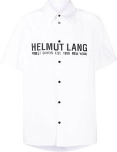Helmut Lang Overhemd met korte mouwen Wit