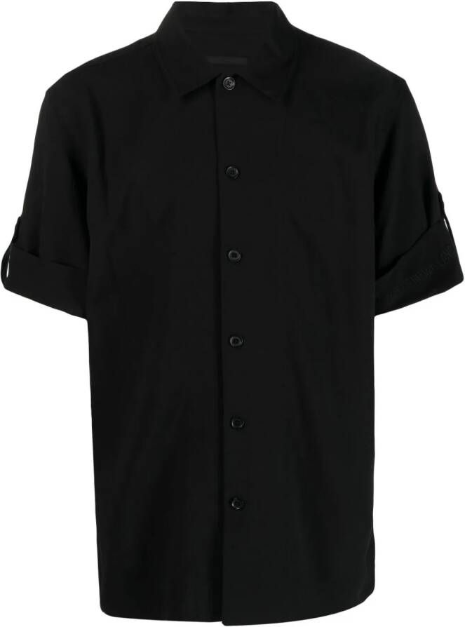 Helmut Lang Overhemd met korte mouwen Zwart