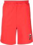 Helmut Lang Shorts met logoprint Rood - Thumbnail 1