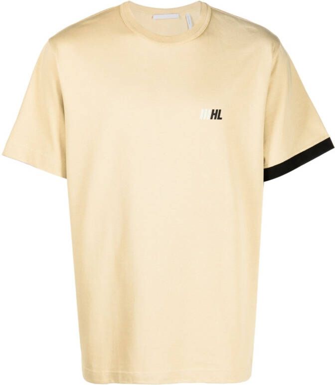 Helmut Lang T-shirt met ronde hals Beige