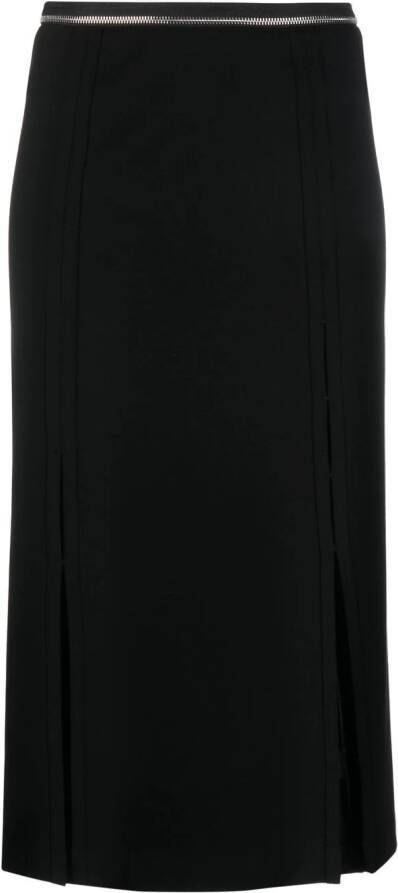 Helmut Lang Straight midi-rok Zwart
