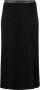 Helmut Lang Straight midi-rok Zwart - Thumbnail 1