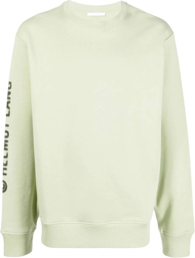 Helmut Lang Sweater met logoprint Groen