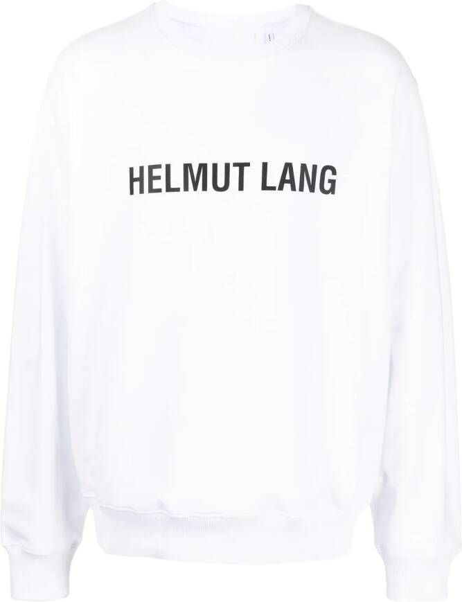 Helmut Lang Sweater met logoprint Wit