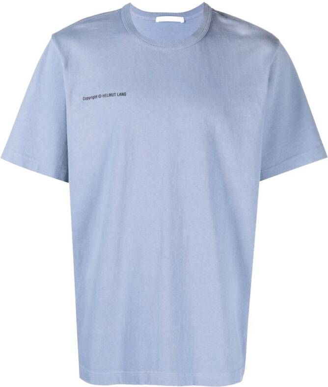 Helmut Lang T-shirt met grafische print Blauw