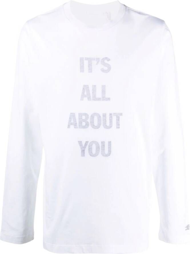 Helmut Lang T-shirt met lange mouwen Wit