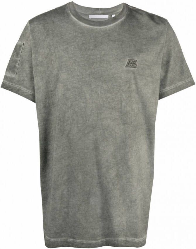 Helmut Lang T-shirt met logopatch Grijs