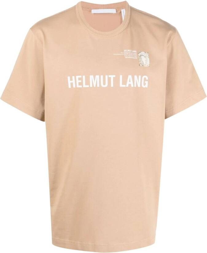 Helmut Lang T-shirt met logoprint Beige