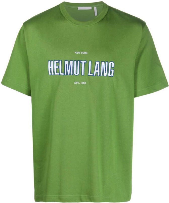 Helmut Lang T-shirt met print Groen