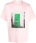 Helmut Lang T-shirt met print Roze - Thumbnail 1