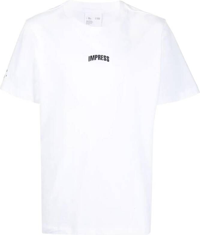 Helmut Lang T-shirt met print Wit