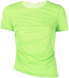 Helmut Lang T-shirt met ruches Groen