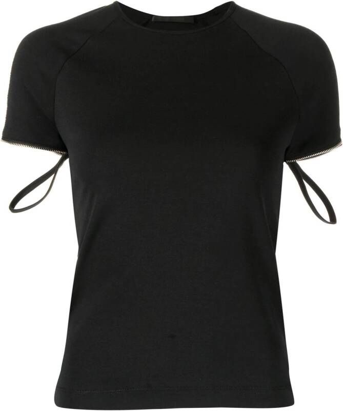 Helmut Lang T-shirt met schouderband Zwart