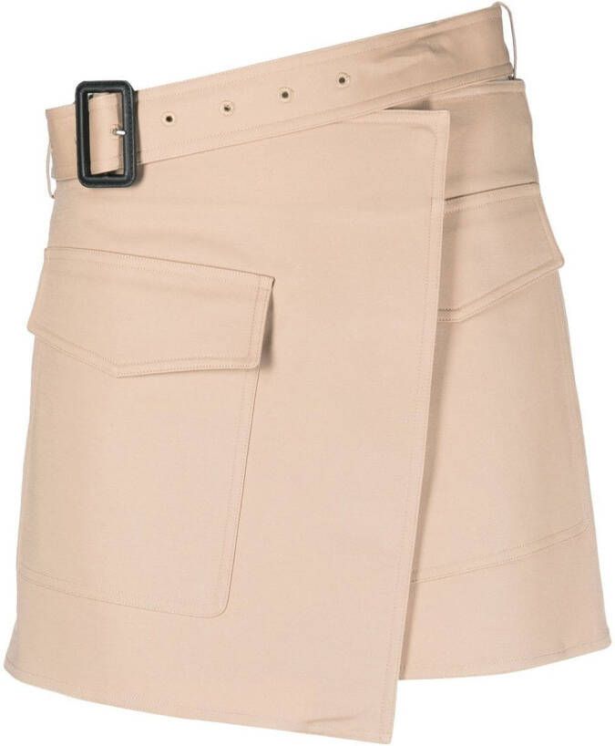 Helmut Lang Wikkelrok Beige