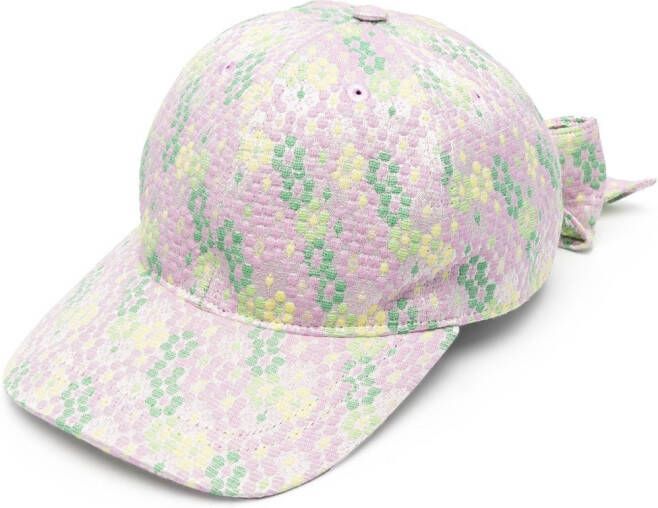 Henrik Vibskov Pet met bloemen jacquard Paars
