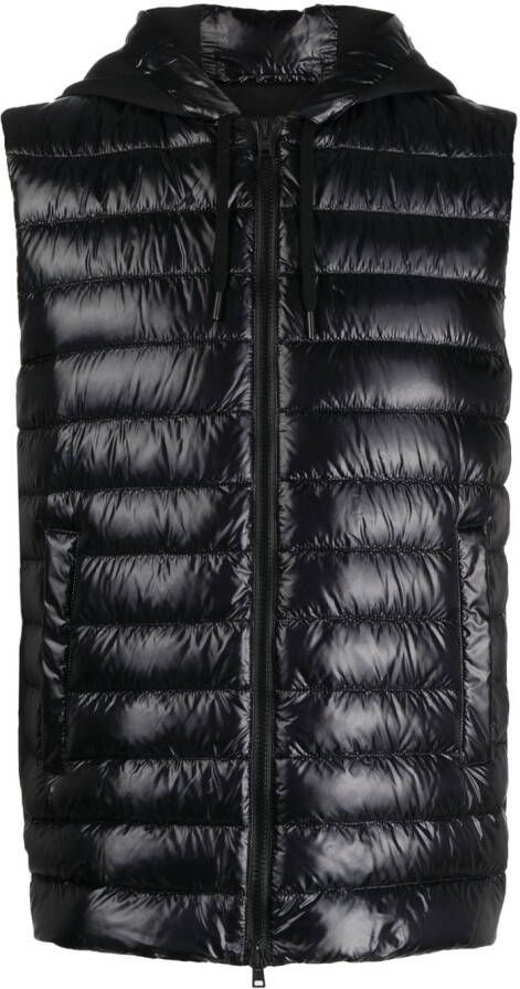 Herno Bodywarmer met capuchon Zwart