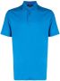 Herno Poloshirt met knopenbies Blauw - Thumbnail 1