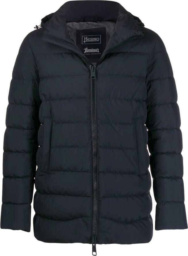 Herno Donsjack met capuchon Blauw
