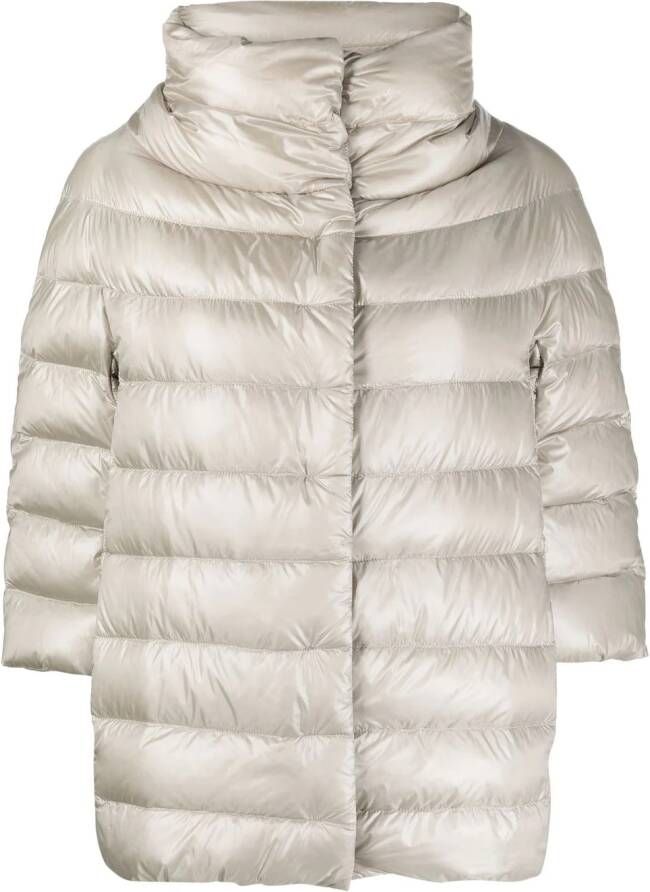 Herno Donsjack met hoge hals Beige