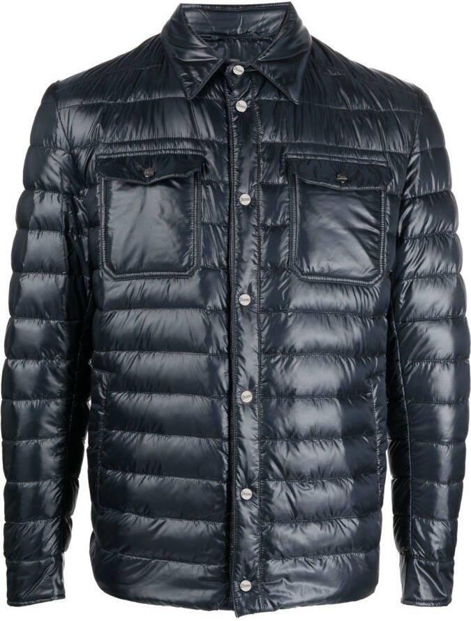 Herno Gewatteerd jack Blauw