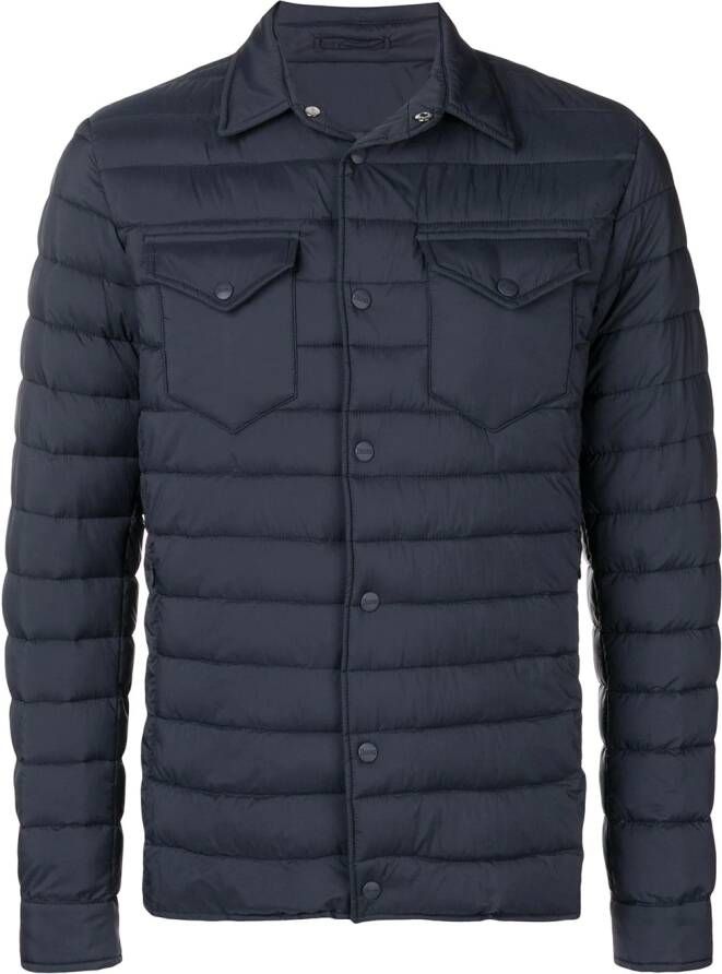 Herno Gewatteerd jack Blauw