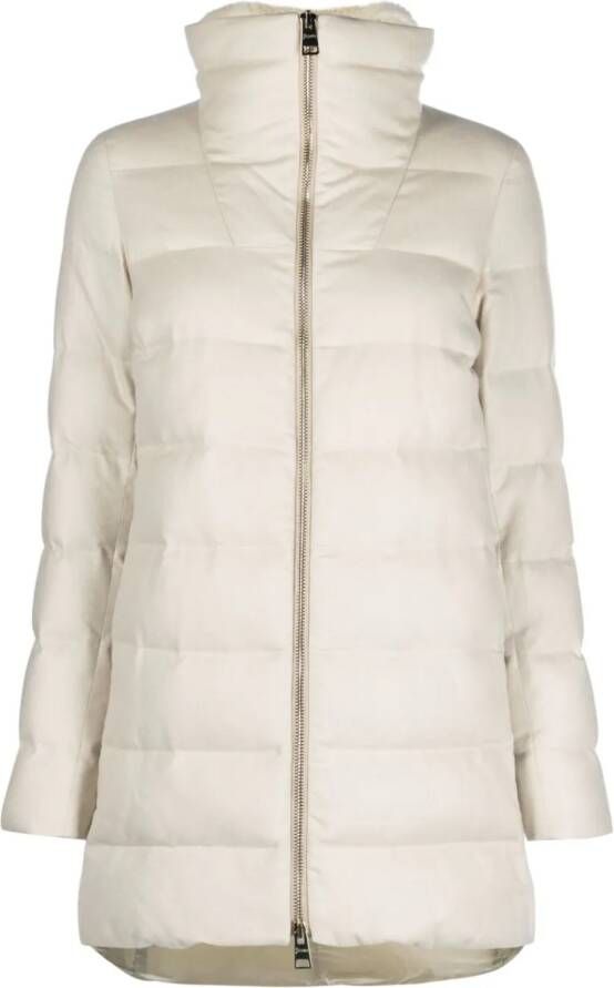 Herno Gewatteerde jas Beige