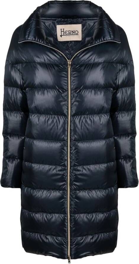 Herno Halflange donsjas Blauw