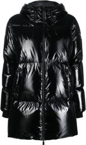 Herno high-shine puffer coat Zwart