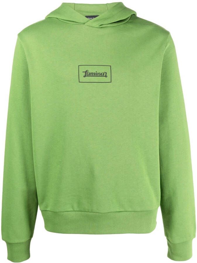Herno Hoodie met print Groen