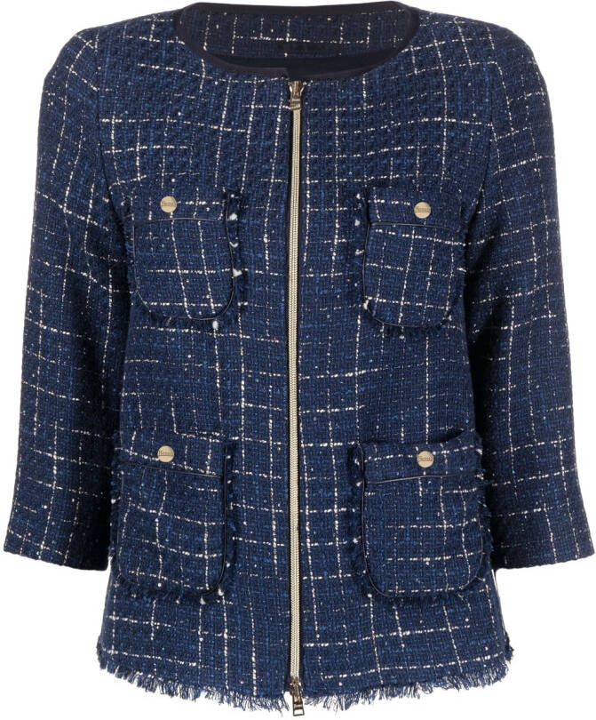 Herno Jack met rits Blauw