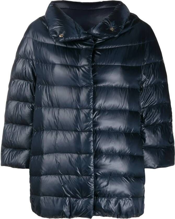 Herno Jas met cropped mouwen Blauw